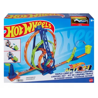 Hot Wheels zestaw Potrójna pętla 2w1