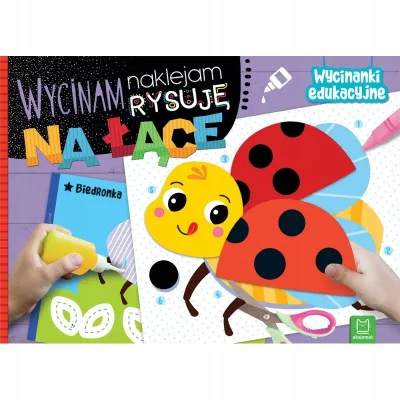 Aksjomat Książka Wycinam,naklejam,rysuję Na łące Aksjomat Książka Wycinam,naklejam,rysuję Na łące