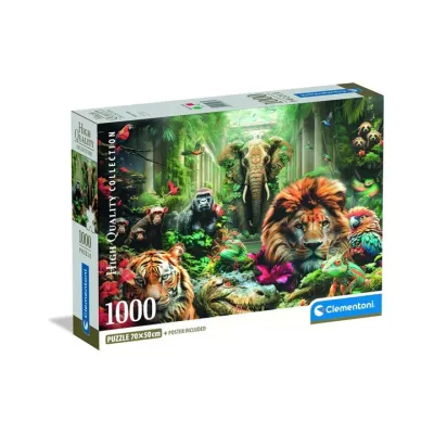 Clementoni Puzzle 1000 el Compact Mystic Jungle
