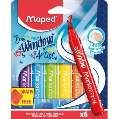 Maped Flamastry do szyb Window Marker 6szt