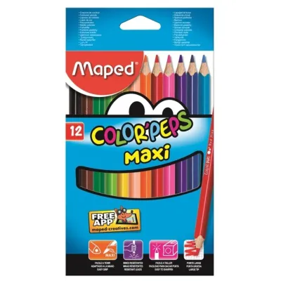 CREATIV kredki Jumbo trójkątne 12szt 