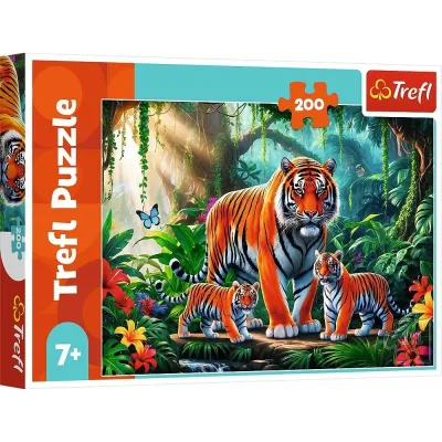 Trefl Puzzle 200 el Tygrysie zwyczaje