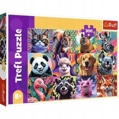 Trefl Puzzle 300 el Zabawne portrety zwierząt 