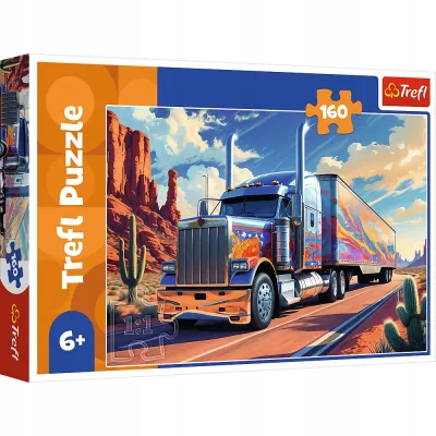 Trefl Puzzle 160 el Ciężarówka w trasie