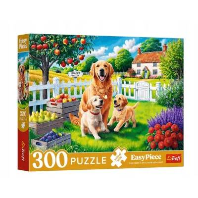 Trefl Puzzle 300 el Senior Easy Piece Pieski na wsi