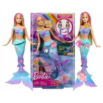 Barbie lalka Magiczna syrenka kwiatowa 