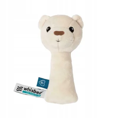 Whisbear Grzechotka pluszowa Miś kremowy