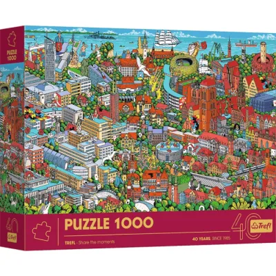 Trefl jubileuszowe Puzzle 1000 el trójmiasto