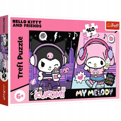 Trefl Puzzle 160 el Kuromi rządzi Hello Kitty