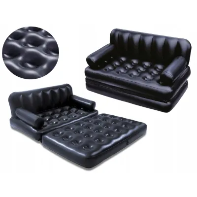 Łóżko sofa dwuosobowa Bestway 152 x 188 x 64 cm czarny