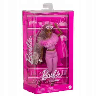 Barbie Deluxe Style lalka w różowym stroju