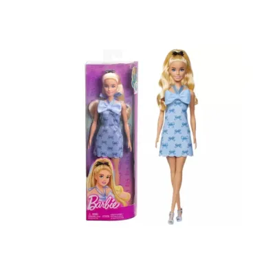 Barbie lalka Fashionistas w niebieskiej sukience 