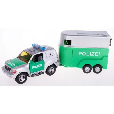 HKG Auto Jeep Policja z przyczepą 
