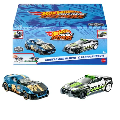 Hot Wheels pojazd pull back 2-pack