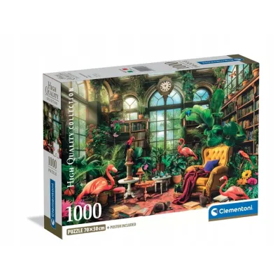 Clementoni Puzzle 1000 el Compact The Green house Library