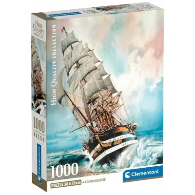 Clementoni Puzzle 1000 el Compact Amerigo Vespucci