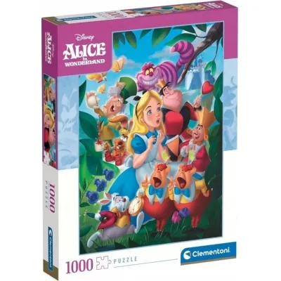 Clementoni Puzzle 1000 el Compact Alice in Wonderland
