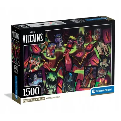 Clementoni Puzzle 1500 el Compact Disney Vilains