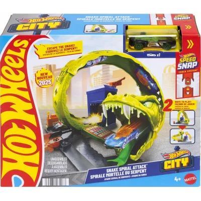 Hot Wheels City Zakręcony tor węża i autko