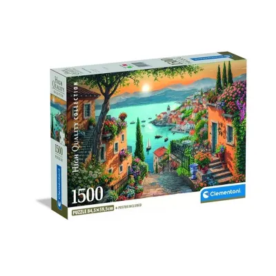 Clementoni Puzzle 1500 el Compact Steps to the Harbor