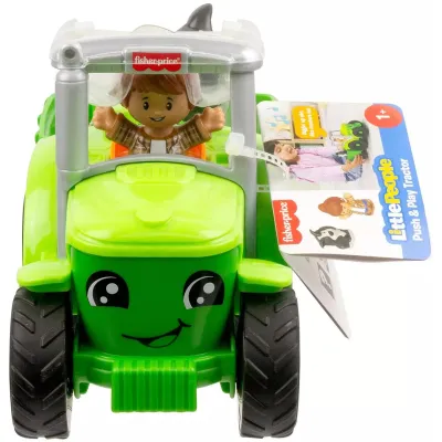 Fisher Price traktor muzyczny z figurką 