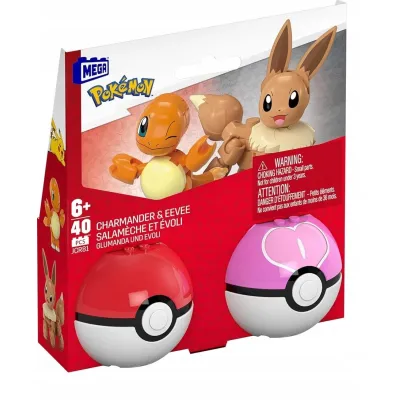 MEGA Pokemon Pokeball Eevee Charmander