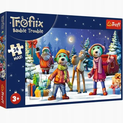 Trefl Puzzle MAXI 24 el Trefliki lepią bałwana