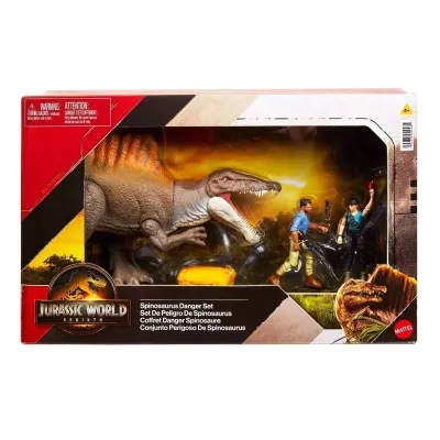 Jurassic World zestaw Spinozaur i figurki