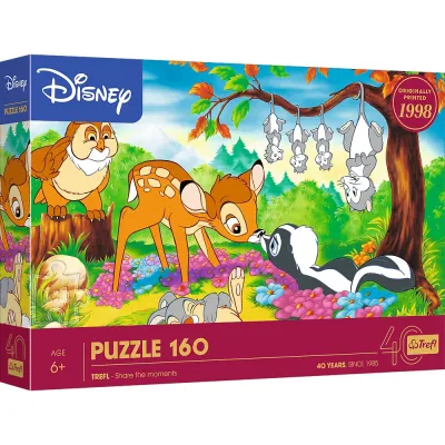 Trefl Puzzle 160 el 40lecie Trefl Bambi i leśni przyjaciele  