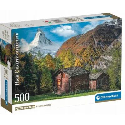 Clementoni Puzzle 500 el Compact Charming Matterhorn