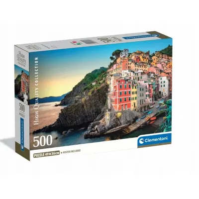 Clementoni Puzzle 500 el Compact Riomaggiore Coast
