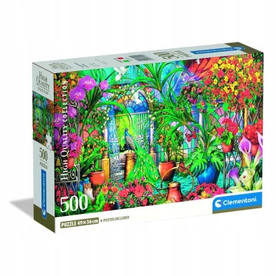 Clementoni Puzzle 500 el Compact The Greenhouse Caretakers