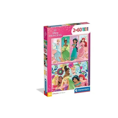 Clementoni Puzzle 2x60 el Super Kolor Princess