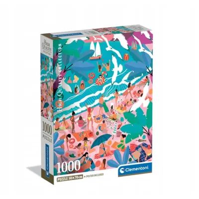 Clementoni Puzzle 1000 el Compact Sunday at the Beach
