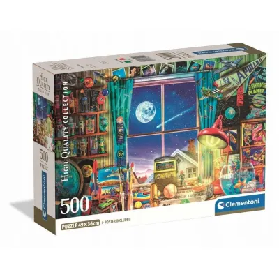 Clementoni Puzzle 500 el Compact To the Moon