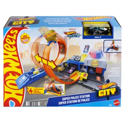 Hot Wheels City Posterunek policji pętla 