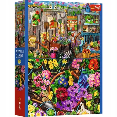 Trefl Puzzle 2x500 el Prace w ogrodzie