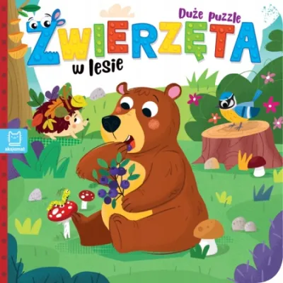 Aksjomat Książka Zwierzęta w lesie Duże puzzle