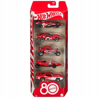 Hot wheels 5-pak autek zestaw rocznicowy