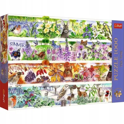Trefl Puzzle 1000 el PremPlus Tea Time Cztery Pory Roku