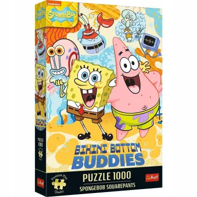 Trefl Puzzle 1000 el Prem Plus Sponge Bob Kanciastoporty