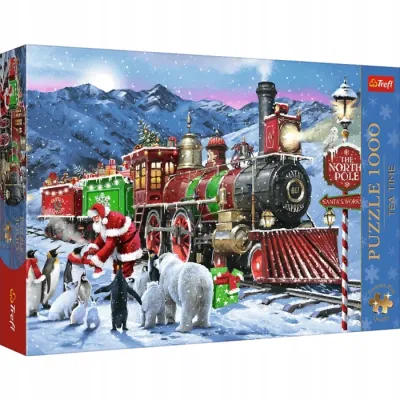 Trefl Puzzle 1000 el XMAS Prem Plus świąteczny pociąg