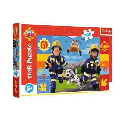Trefl Puzzle 100 el Zawsze pomocny Strażak Sam