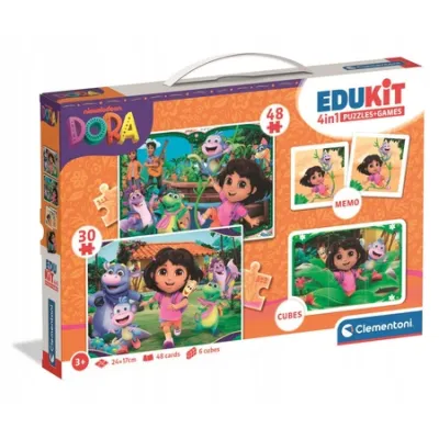 Clementoni Puzzle Edukit 4in1 Dora the Explorer 