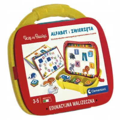 Clementoni walizeczka edukacyjna alfabet-zwierzęta 
