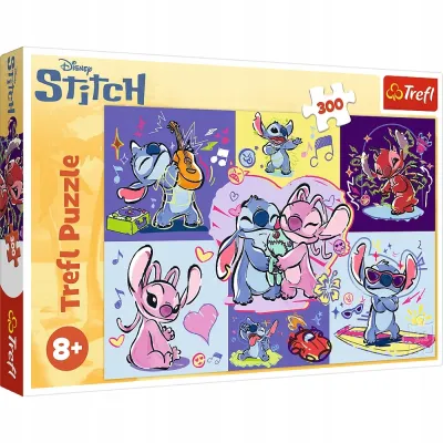Trefl Puzzle 300 el Zakręcony Stitch