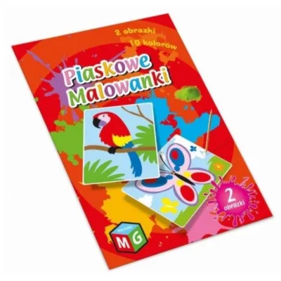 Multigra Piaskowe malowanki Motyl i Papuga