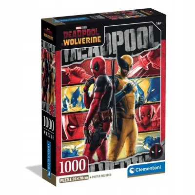 Clementoni Puzzle 1000 el Compact Deadpool i Wolverine