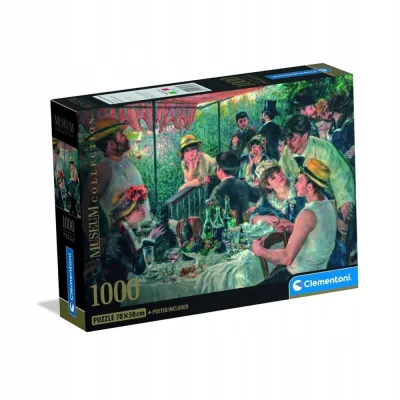 Clementoni Puzzle 1000 el Compact Museum Lunch Of The Boating party 