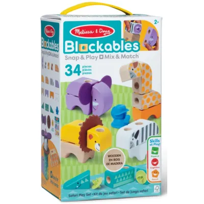 SPIN Master Melissa&Doug klocki drewniane Zwierzątka Safari 